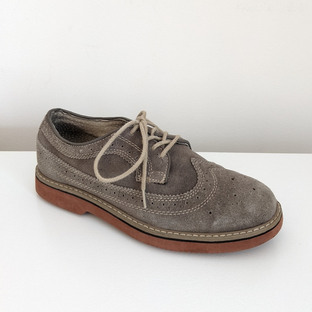 TUCKER + TATE Wingtip Suede Oxford Shoes, 4